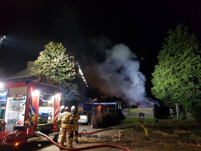 Schuur verwoest door brand
