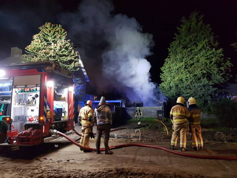 Schuur verwoest door brand