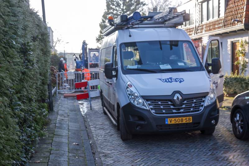 Waterleiding kaduuk na graafwerkzaamheden