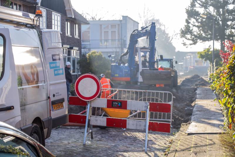 Waterleiding kaduuk na graafwerkzaamheden