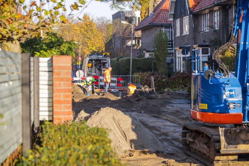 Waterleiding kaduuk na graafwerkzaamheden