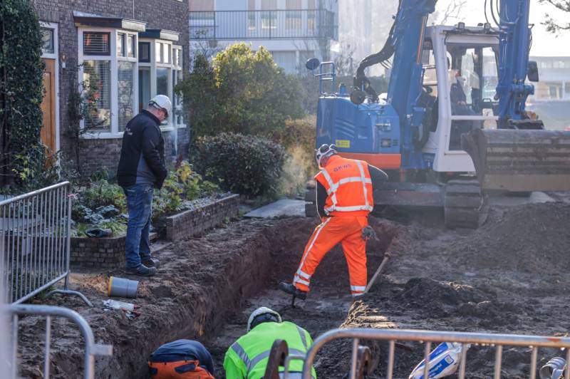 Waterleiding kaduuk na graafwerkzaamheden