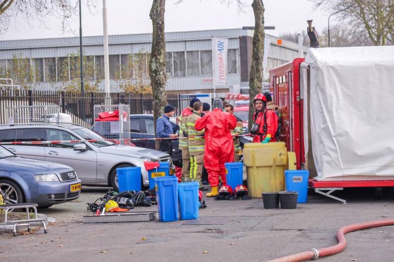 Ontruiming BN International na ongeval gevaarlijke stoffen