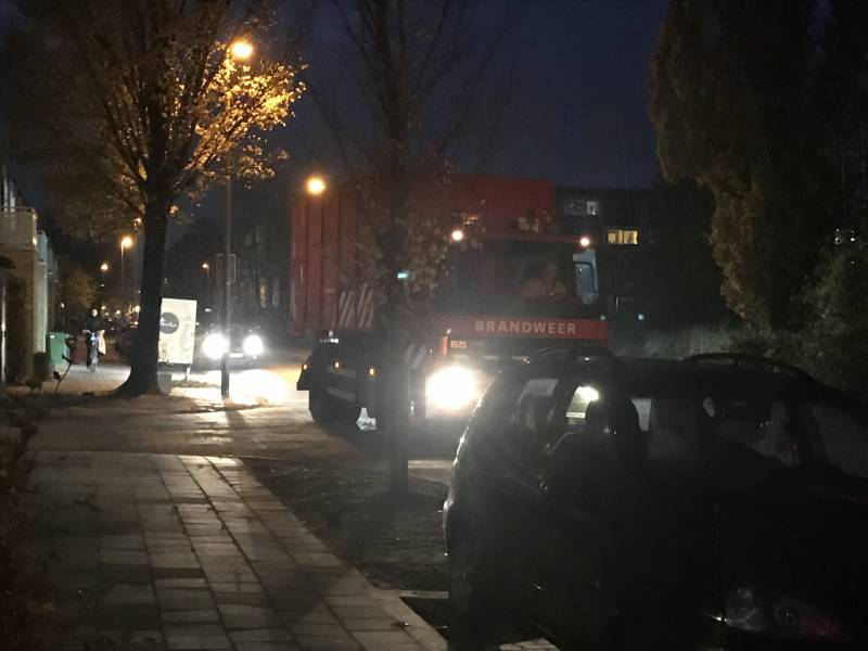 Veel brandweer bij instortingsgevaar oefening