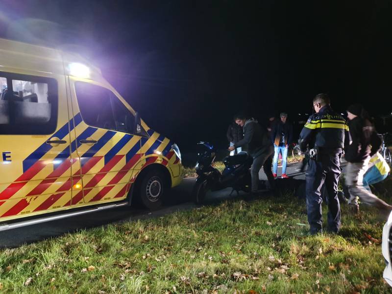 Fietser gewond na aanrijding met scooter