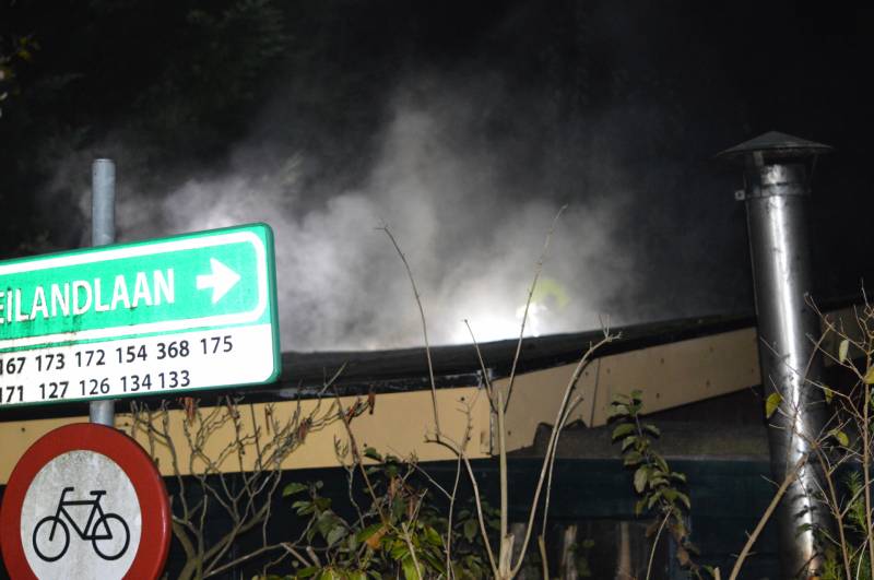 Tuinhuisje verwoest na brand