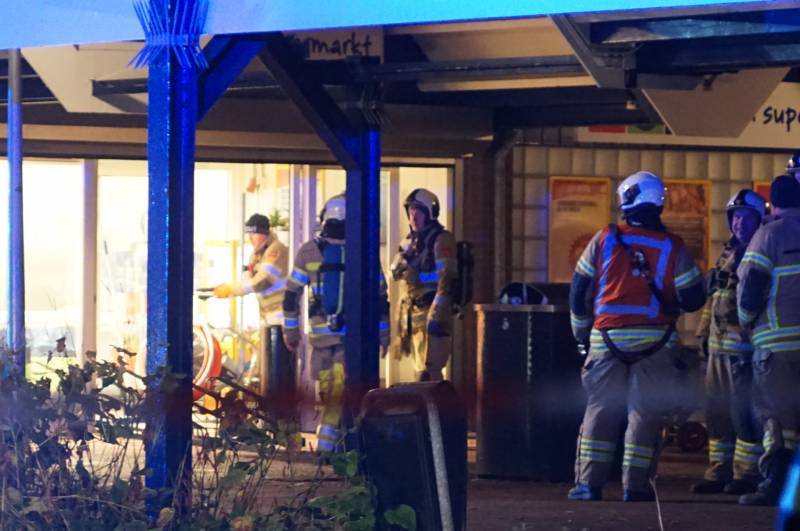 Brand in MCD supermarkt