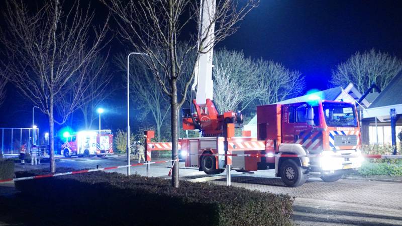 Brand in MCD supermarkt