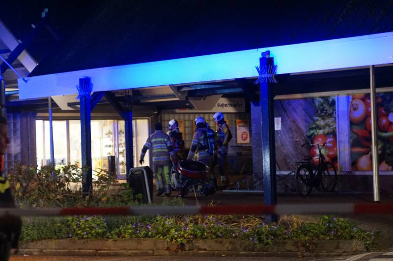 Brand in MCD supermarkt