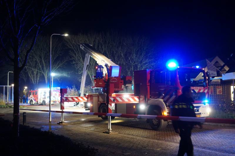 Brand in MCD supermarkt