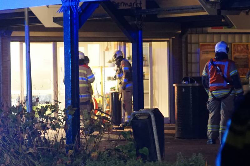 Brand in MCD supermarkt