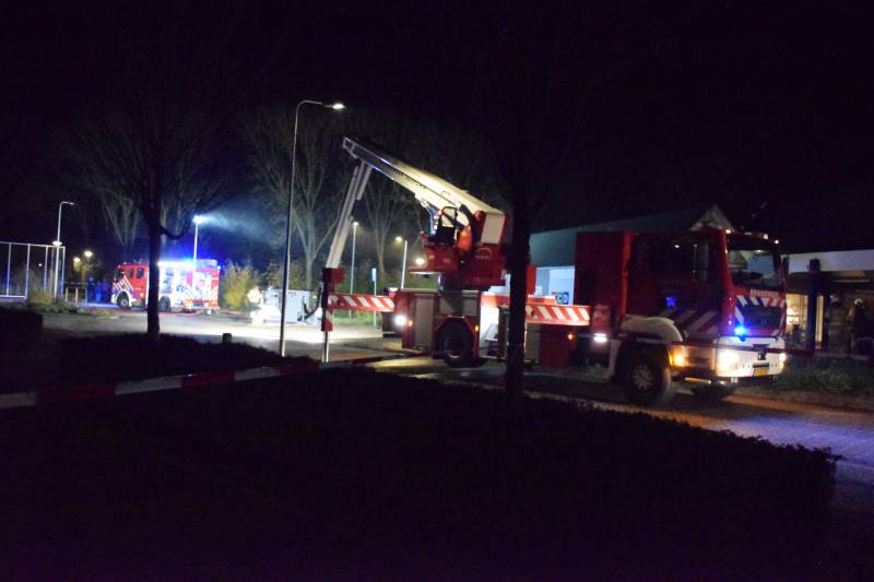 Brand in MCD supermarkt