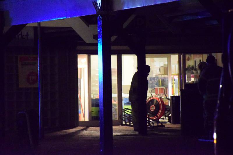 Brand in MCD supermarkt