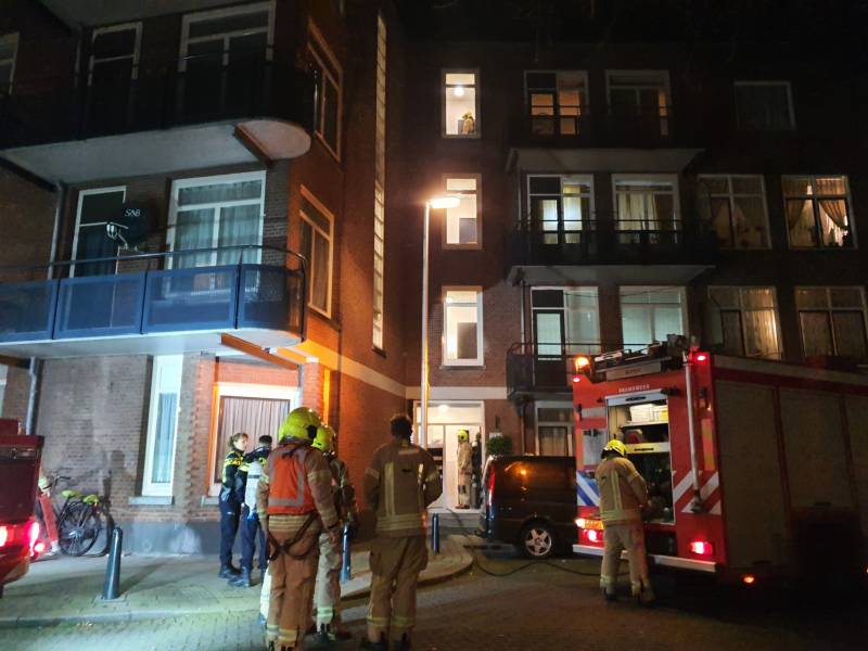 Rookontwikkeling bij brand in appartement