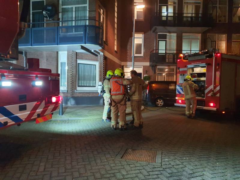 Rookontwikkeling bij brand in appartement