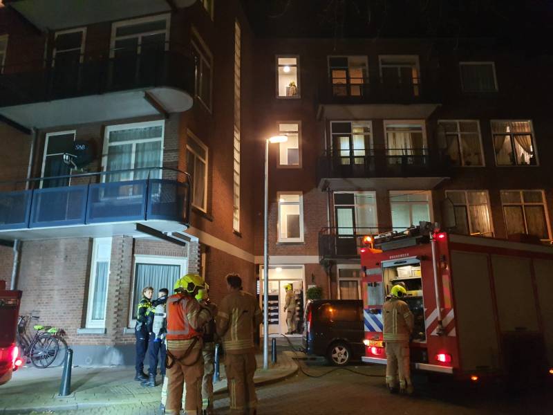 Rookontwikkeling bij brand in appartement