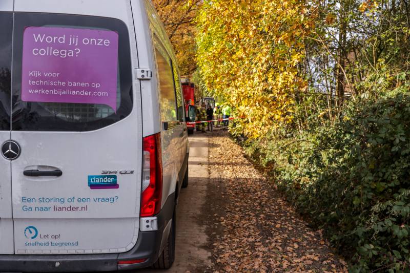 Graafmachine trek gasleiding kapot