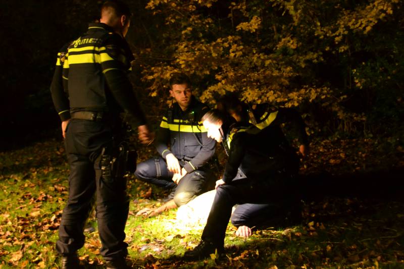 Verwarde man steekt bosje in brand