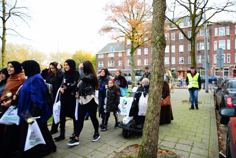 Demonstratie tegen vrouwen geweld