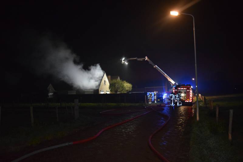 Woning verwoest na uitslaande brand