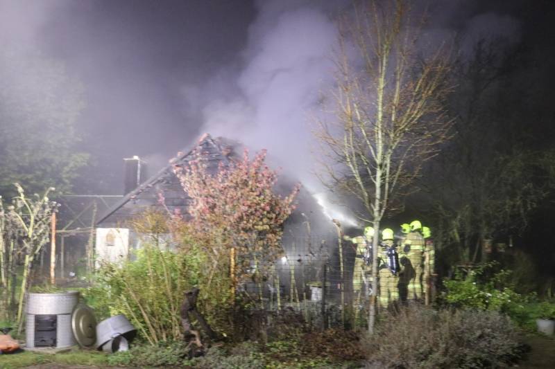Schuurtje verwoest na brand