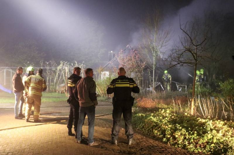 Schuurtje verwoest na brand