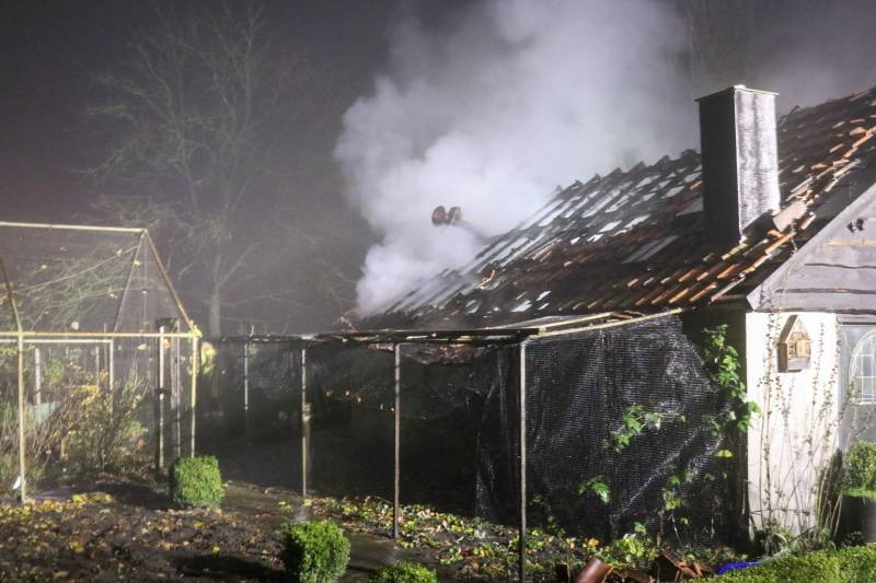 Schuurtje verwoest na brand