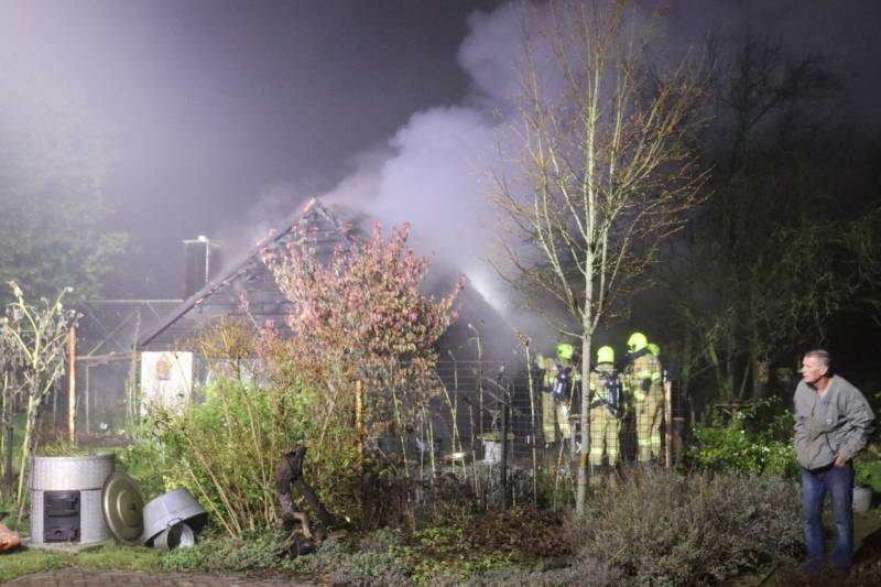 Schuurtje verwoest na brand
