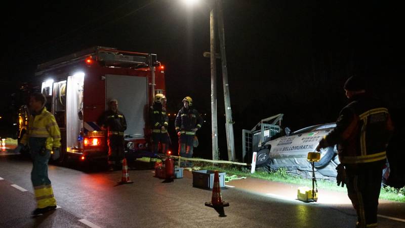 Pizzakoerier balanceert op de afgrond