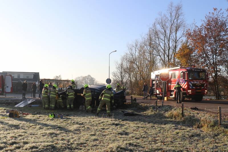 Zwaargewonde bij aanrijding