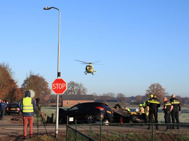 Zwaargewonde bij aanrijding