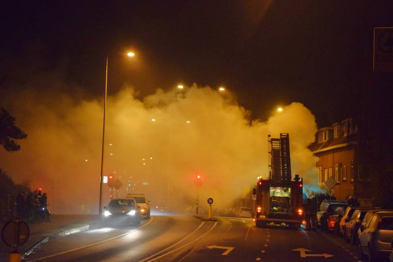 Flinke rookontwikkeling bij containerbrand