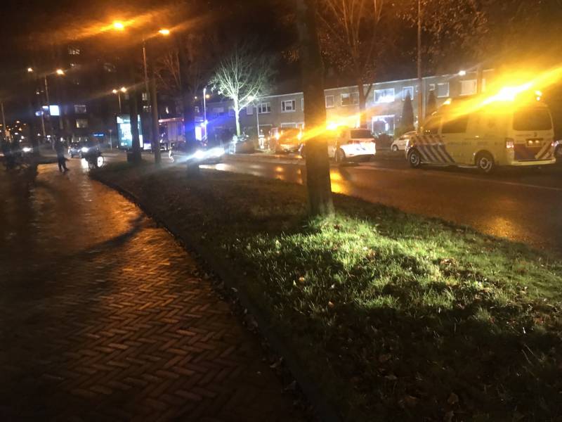 Auto botst frontaal op boom