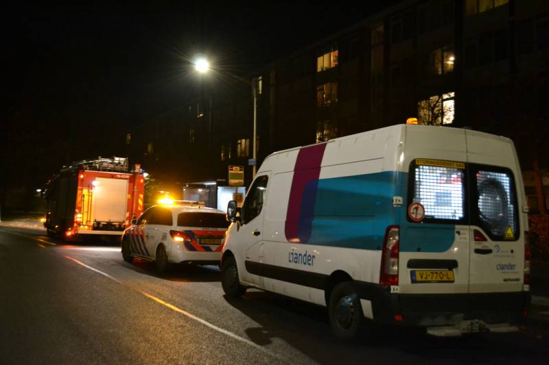 Persoon korte tijd onwel na gaslucht in portiek