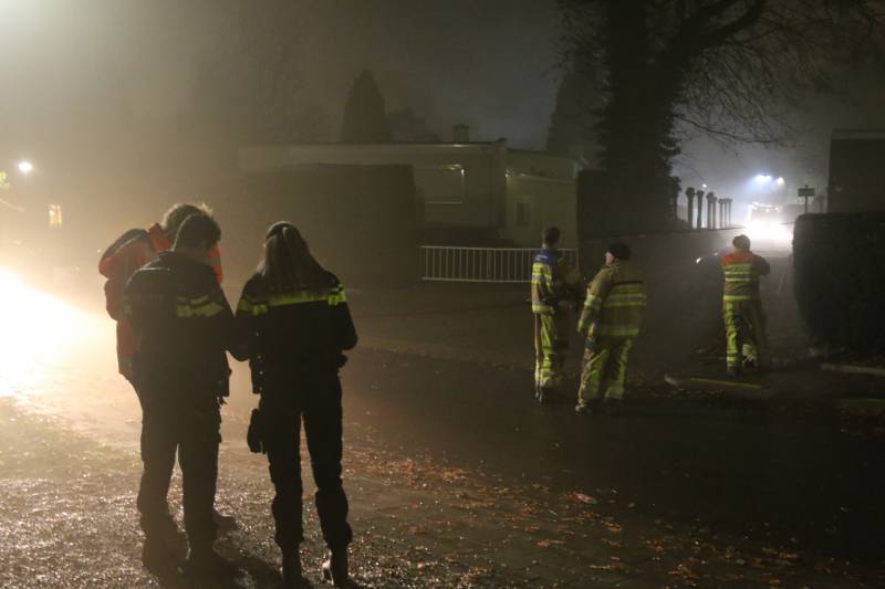 Flinke rookontwikkeling bij brand in garagebox