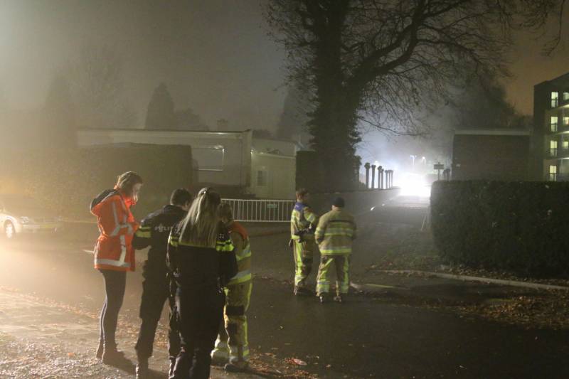 Flinke rookontwikkeling bij brand in garagebox