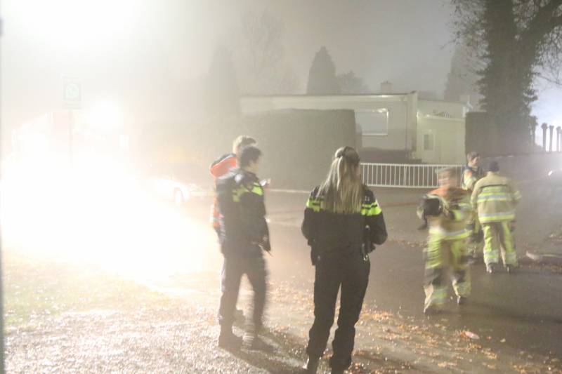 Flinke rookontwikkeling bij brand in garagebox