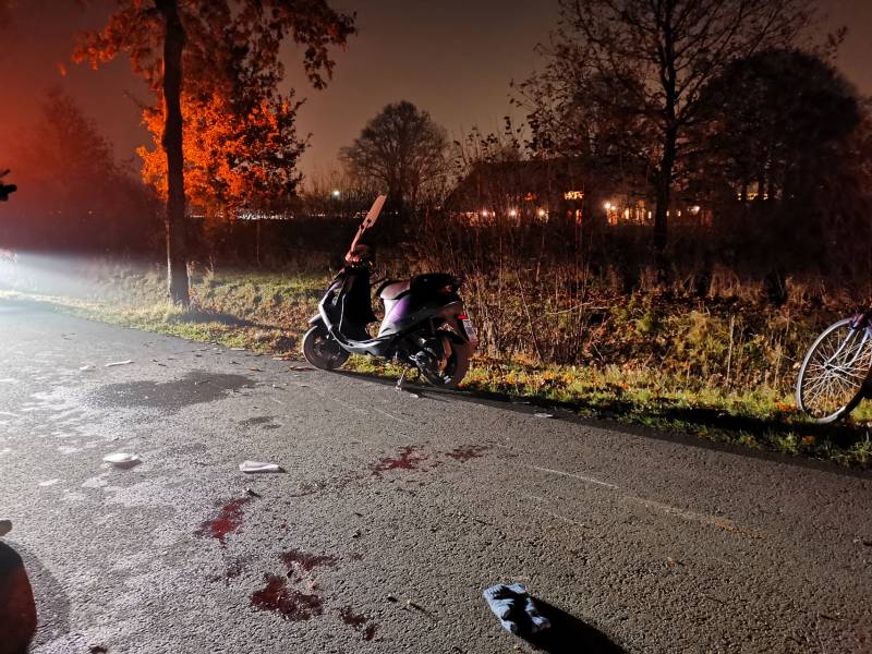 Fietser en brommerrijder gewond na botsing