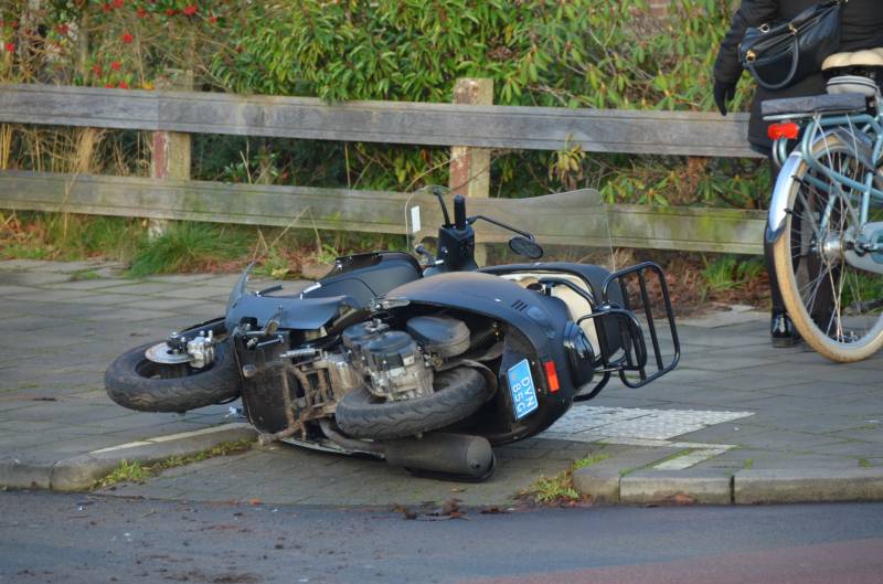 Scooterrijder gewond na valpartij