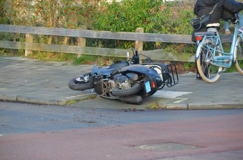 Scooterrijder gewond na valpartij