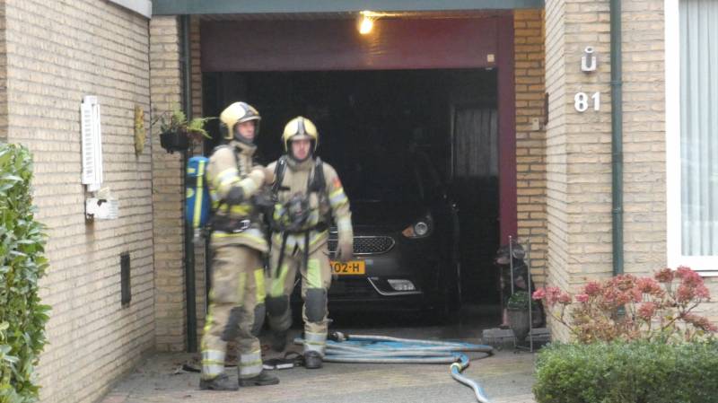 Smeulend materiaal in wasdroger zorgt voor inzet brandweer