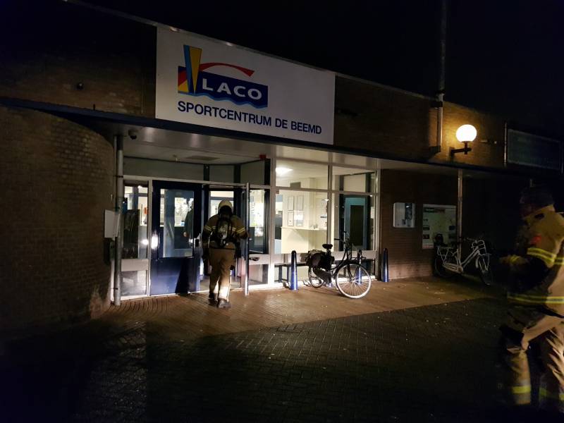 Brandlucht in Laco sportcentrum