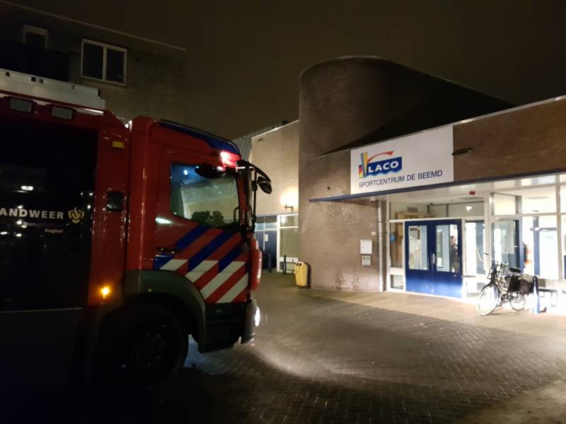 Brandlucht in Laco sportcentrum