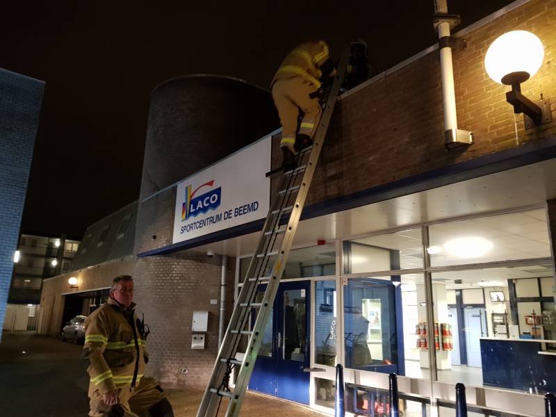 Brandlucht in Laco sportcentrum