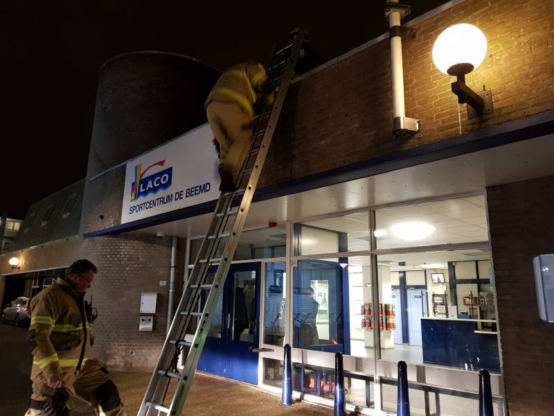 Brandlucht in Laco sportcentrum