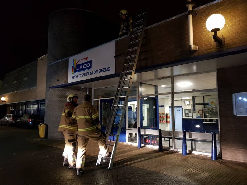 Brandlucht in Laco sportcentrum