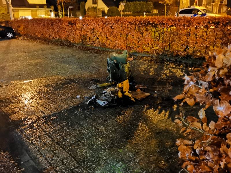 Brand in papiercontainer