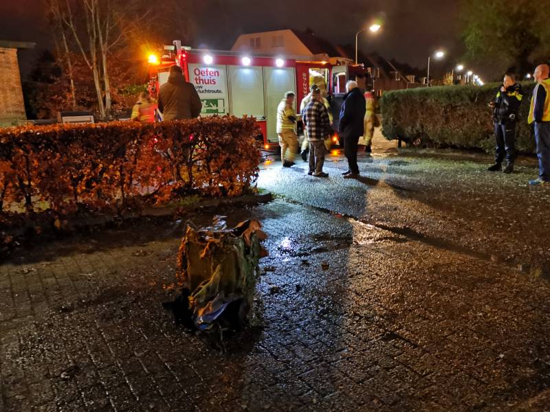 Brand in papiercontainer