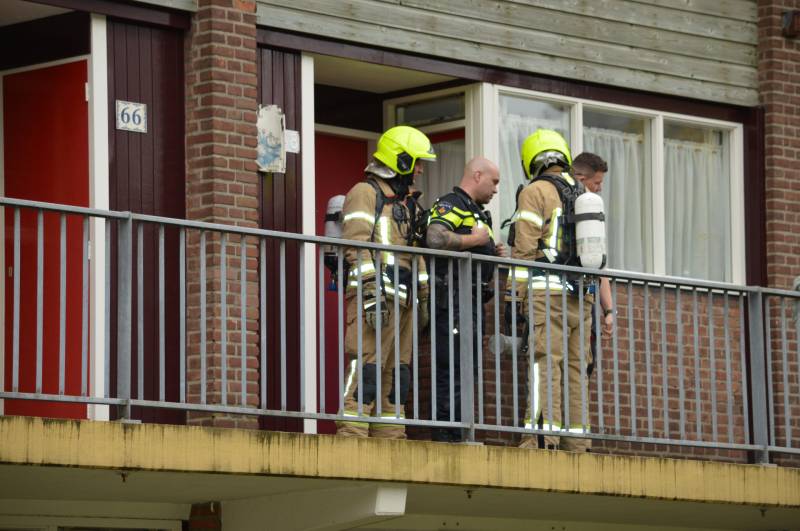 Brand in woning van flat