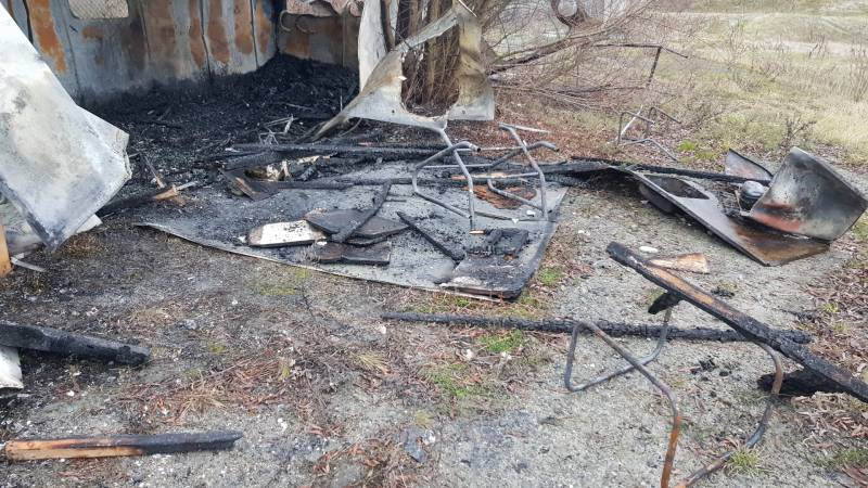 Chalet volledig verwoest door brand